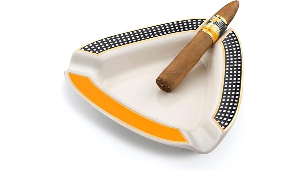 triangle design cigar ashtray