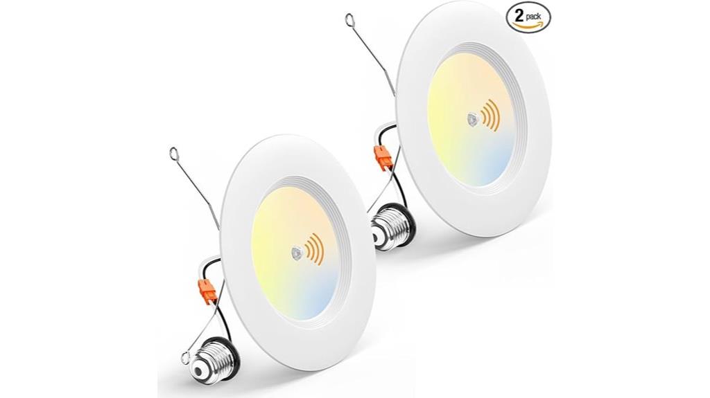 two pack recessed led lights