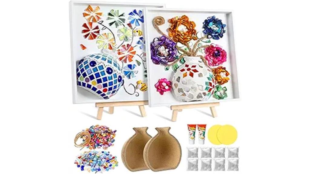 two set vase mosaic kit