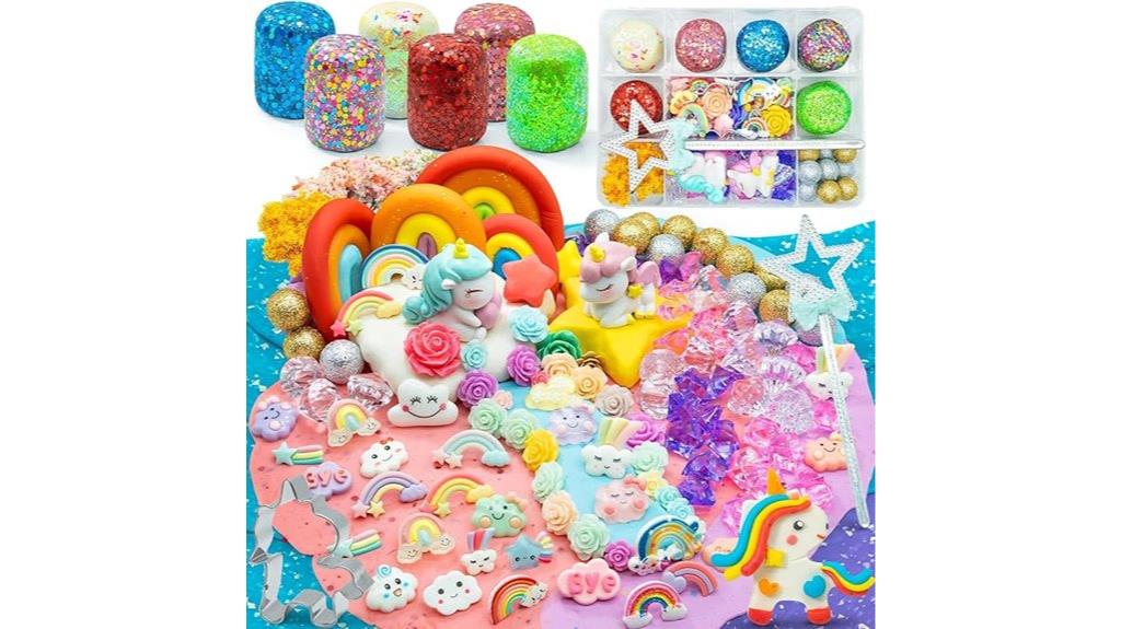unicorn glitter sensory dough