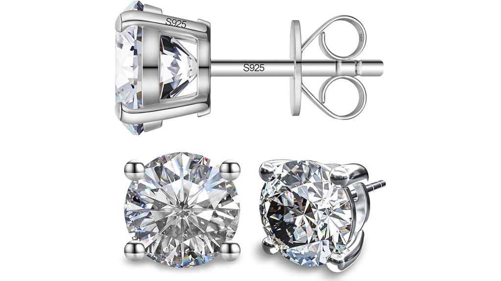 unisex moissanite jewelry earrings