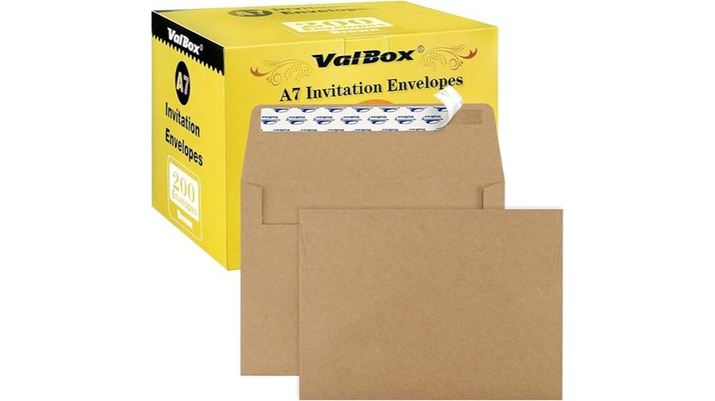 valbox 200 invitation envelopes