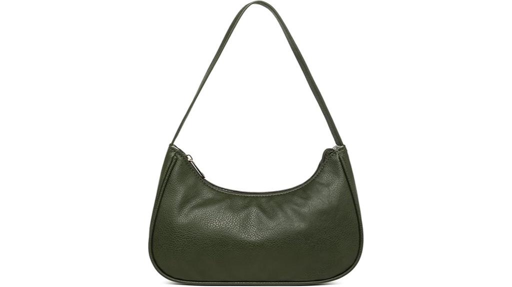 vegan leather shoulder bag