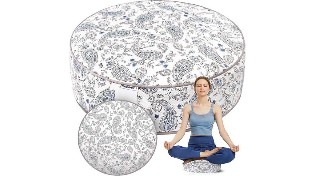 velvet cover meditation cushion