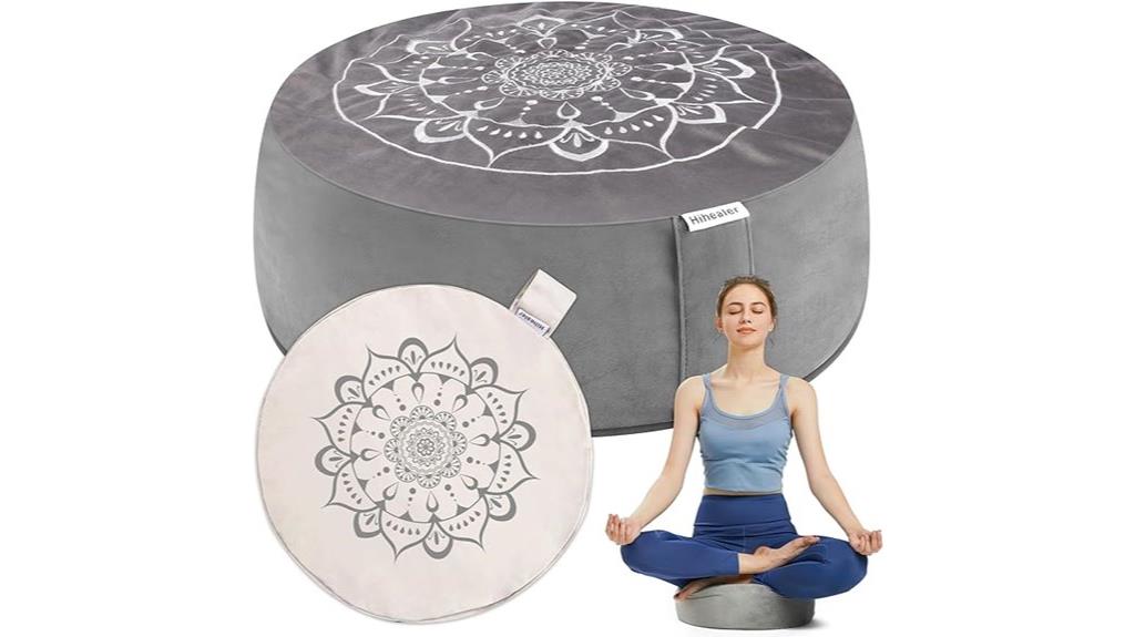 velvet healer meditation cushion