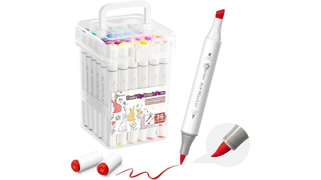 vibrant 36 color marker set