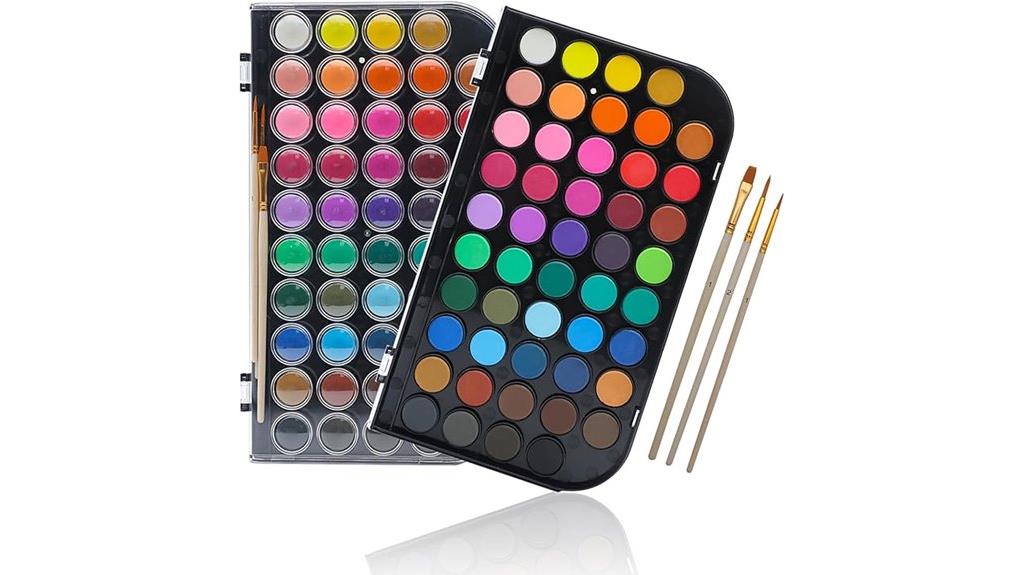 vibrant 48 color watercolor