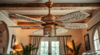 vintage boho ceiling fan selection