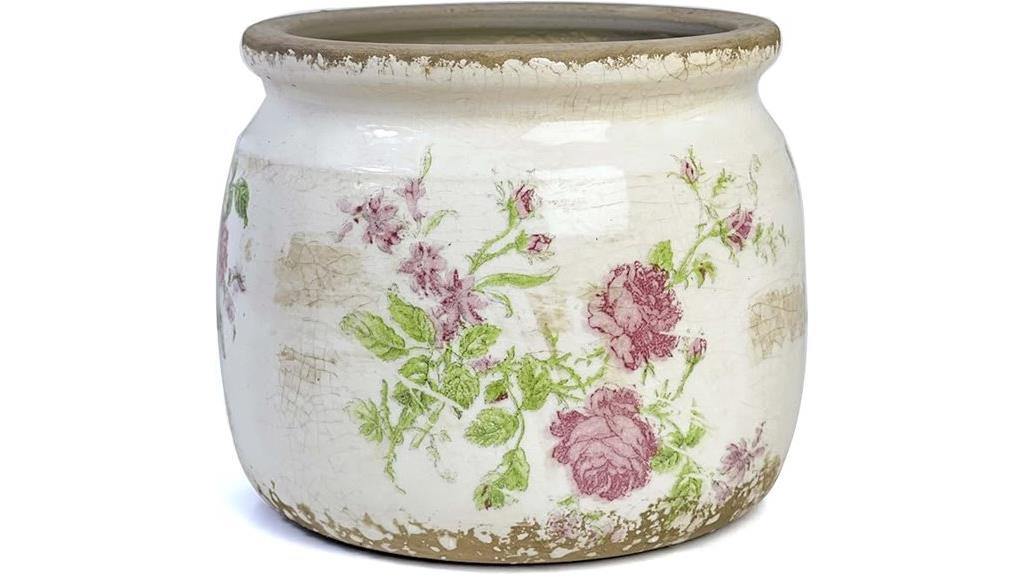 vintage ceramic flower pot