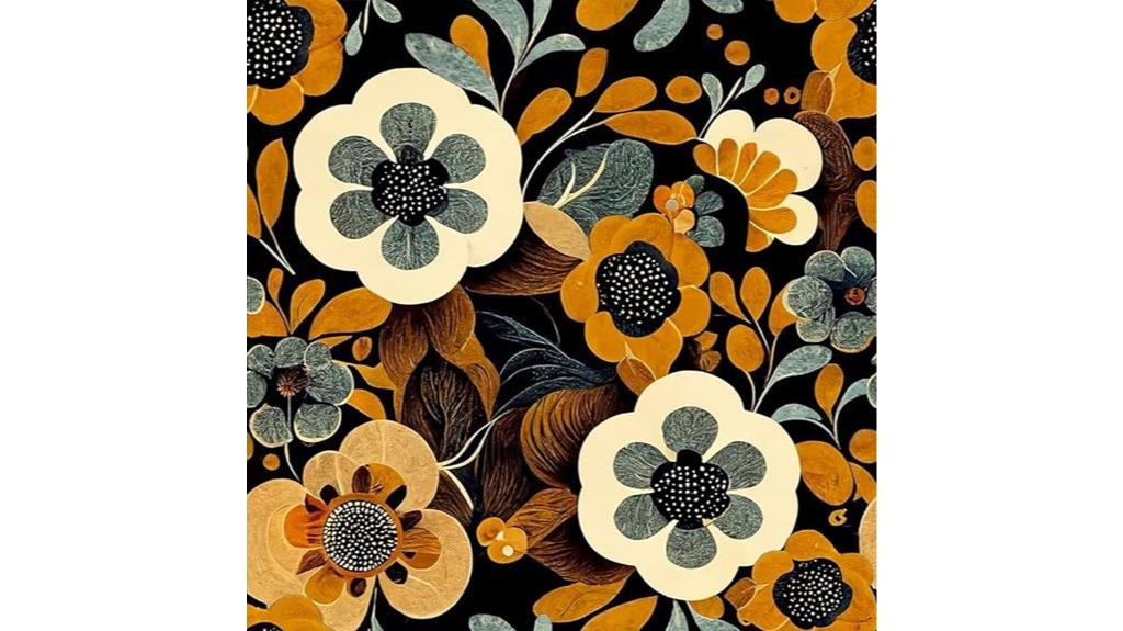 vintage floral peel wallpaper