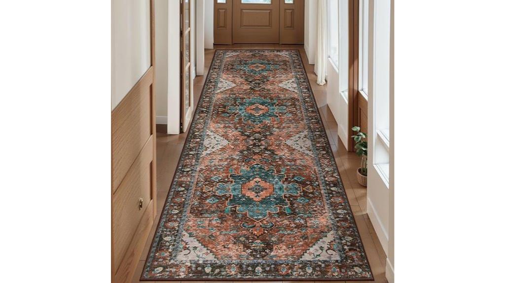 vintage washable runner rug