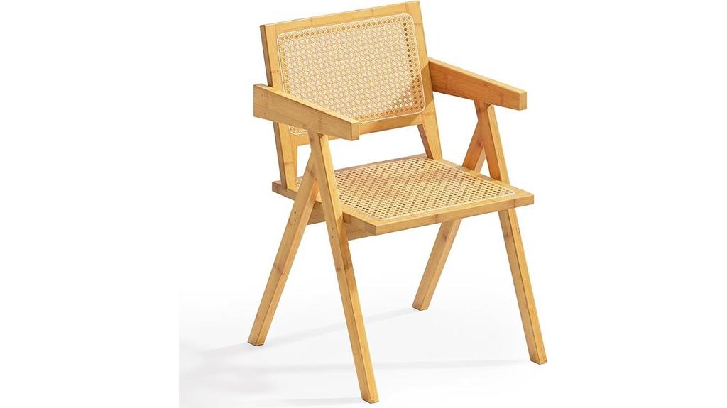 vintage woven cane rattan