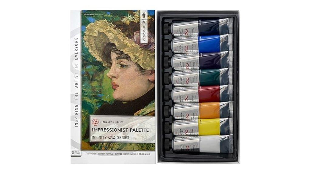 vivid impressionist oil set