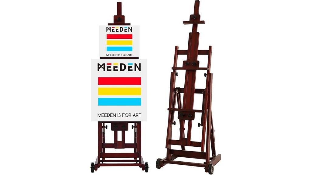 walnut multi function studio easel
