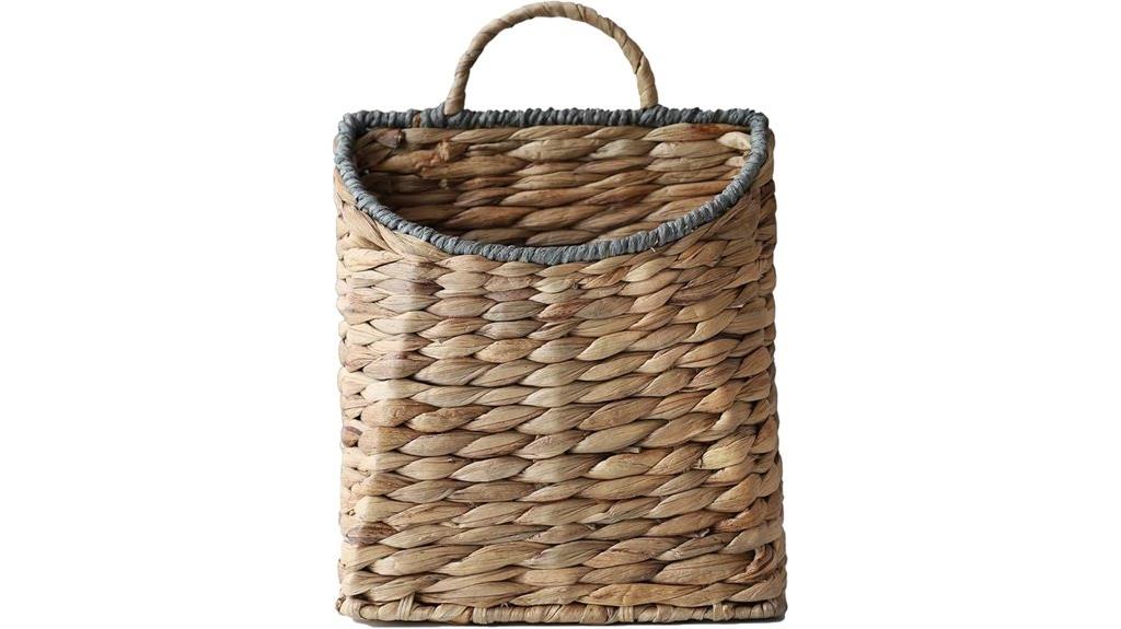 water hyacinth wicker basket