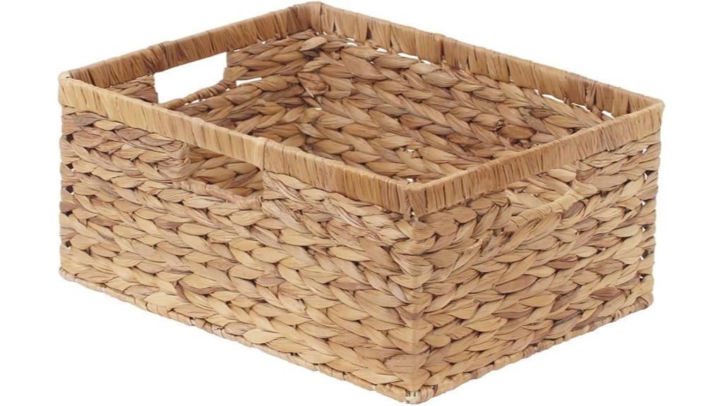 water hyacinth wicker basket