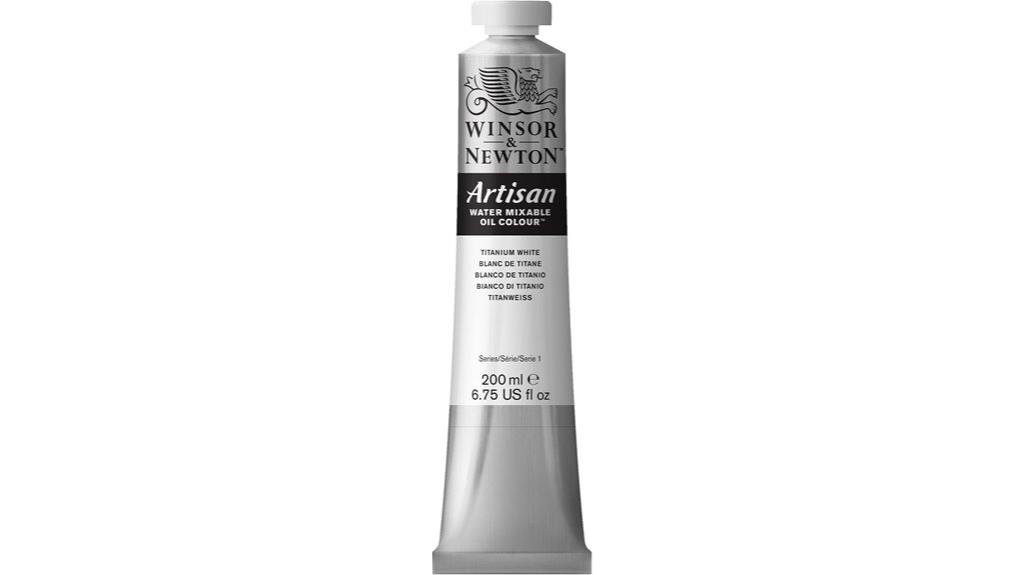 water mixable white oil paint