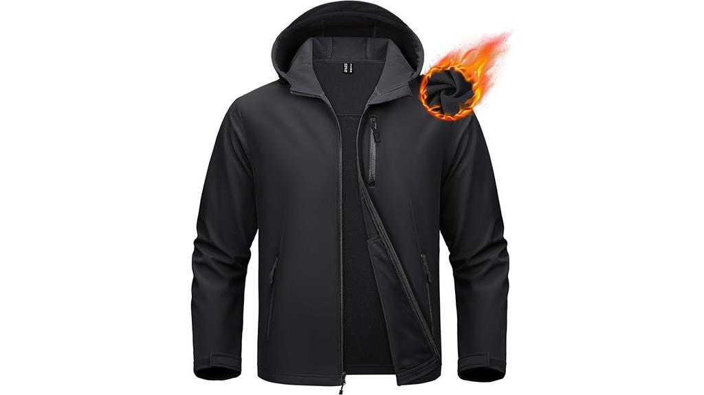 waterproof fleece lined men s jacket
