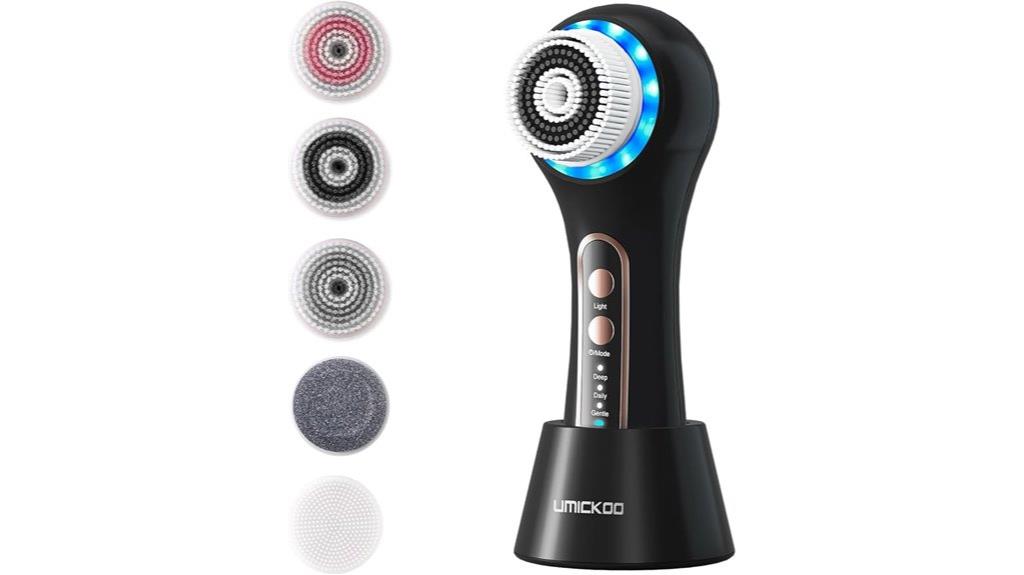 waterproof rechargeable facial cleansing