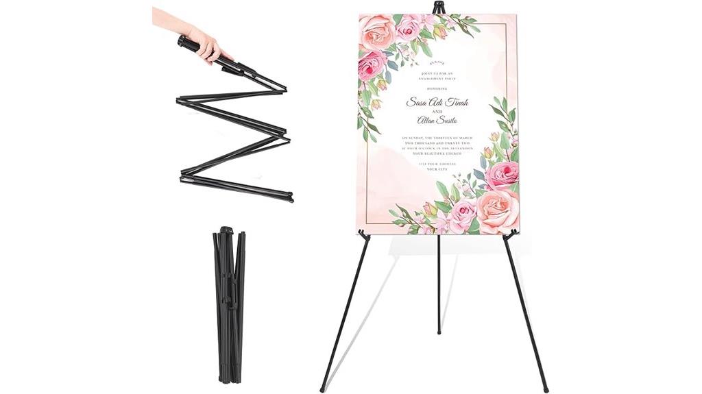 wedding sign display easel