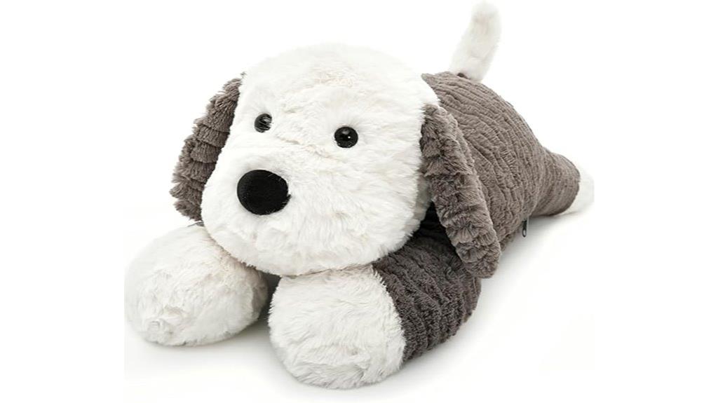 weighted dog plush