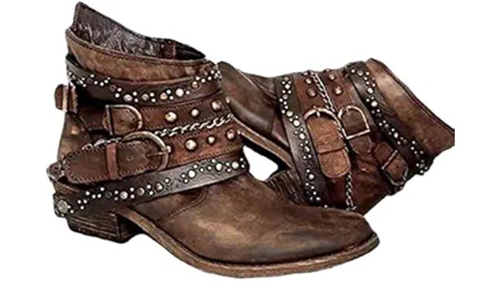 western ankle cowboy boots