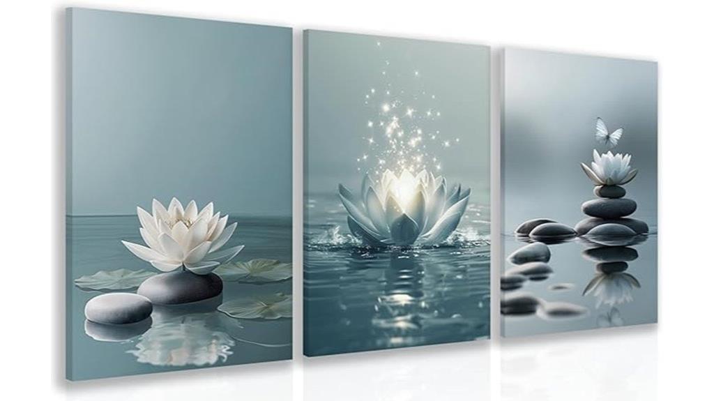 white lotus water canvas