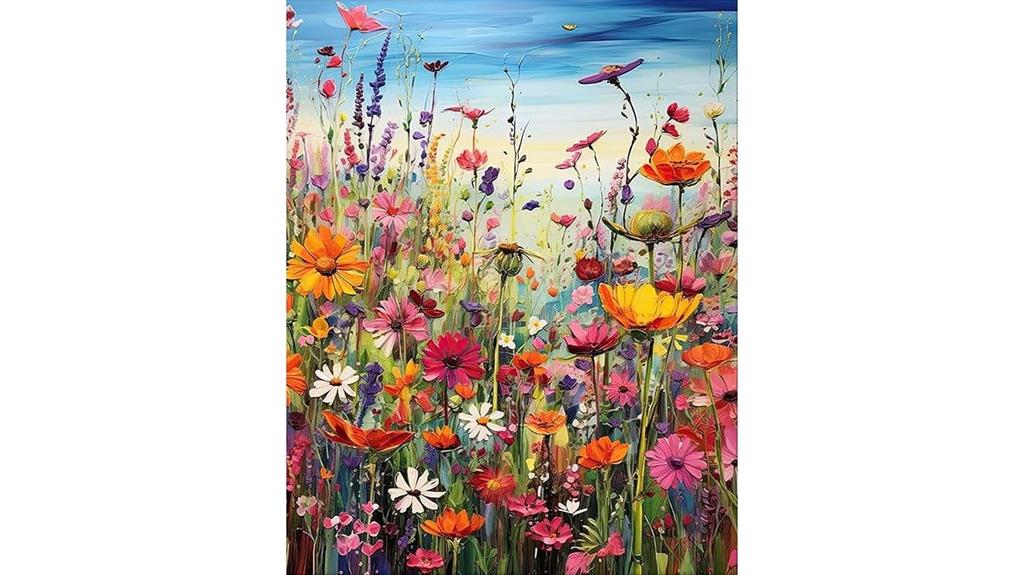 wild flowers paint kit