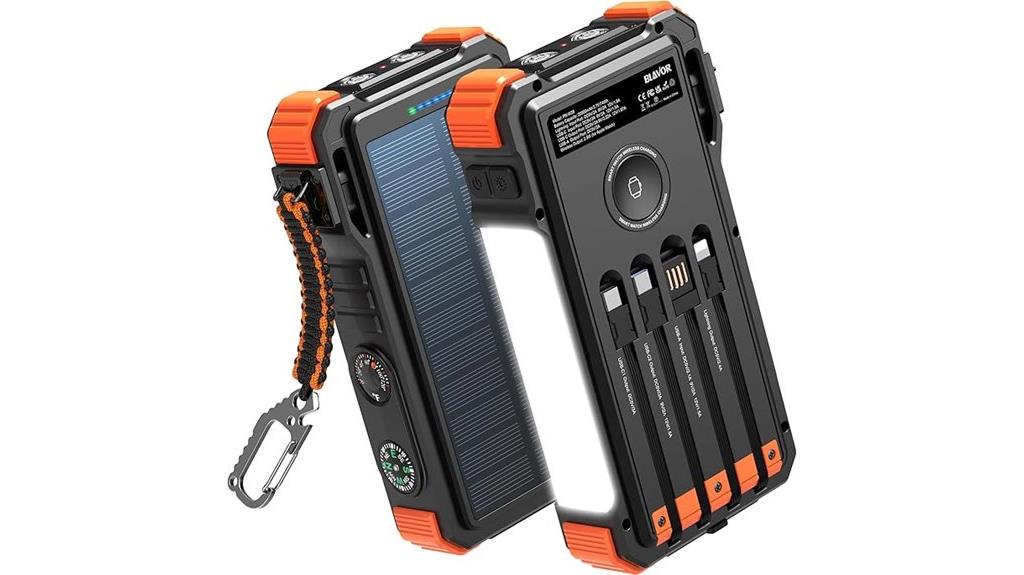 wireless charging solar power bank