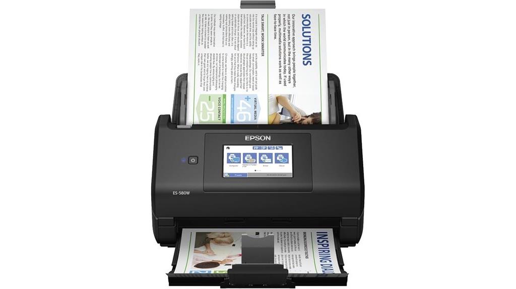 wireless document scanner with feeder