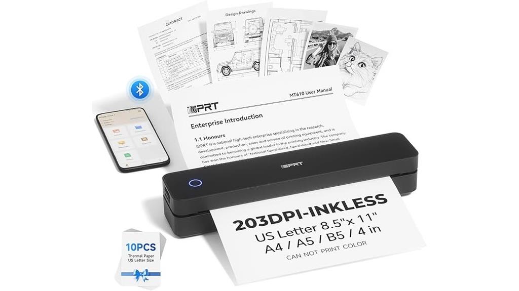 wireless portable us letter