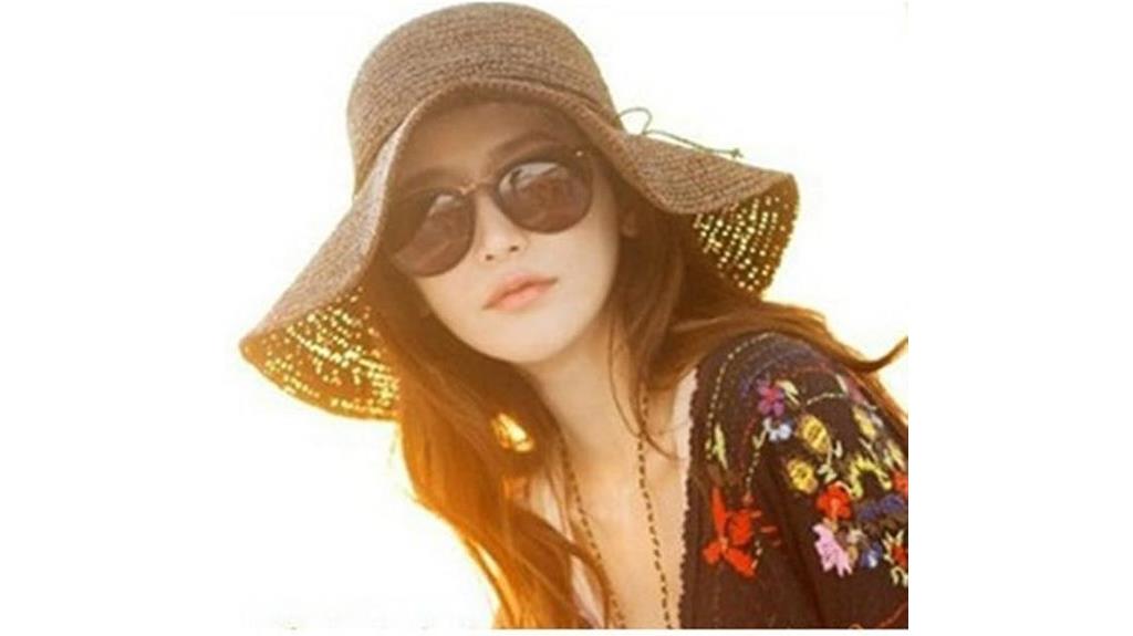 women s brown floppy hat
