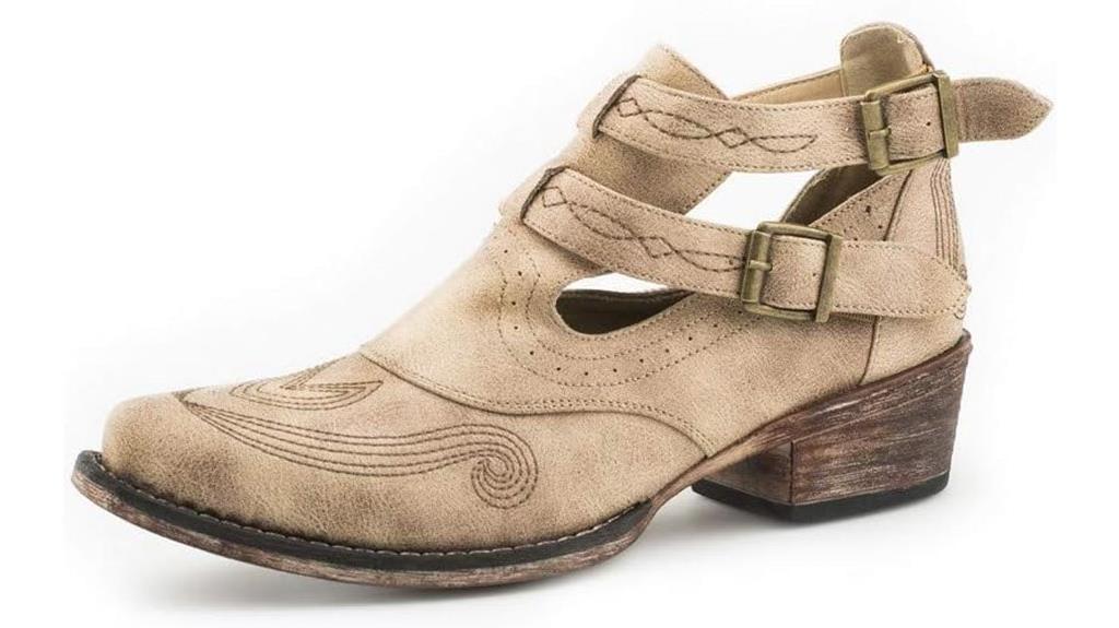 women s embroidered ankle boots