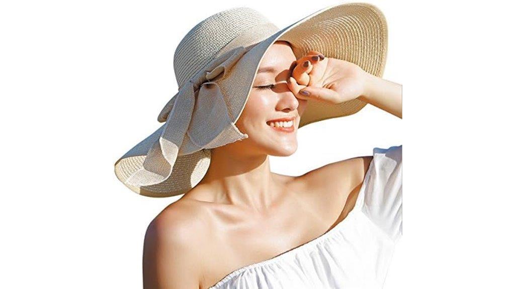 women s straw hat with bow