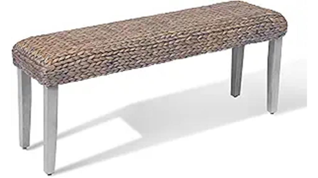 wooden acacia bench