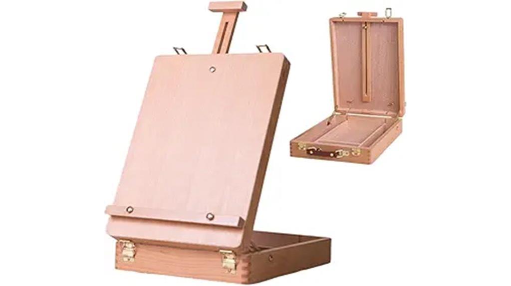 wooden art easel