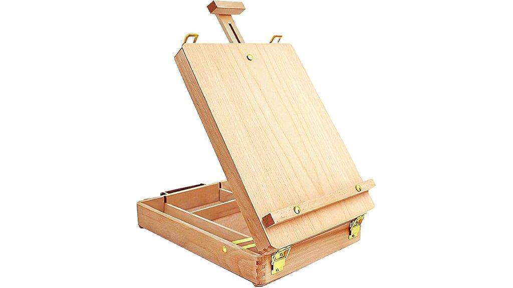 wooden art easel