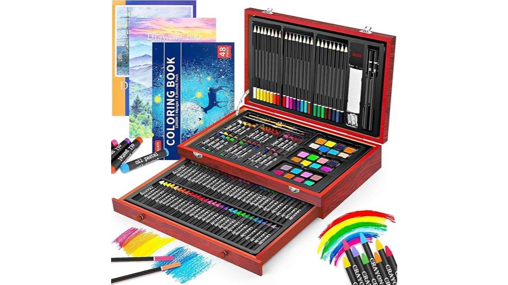 wooden art set with pads