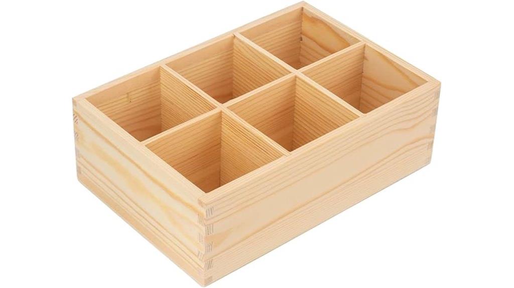 wooden desk organizer