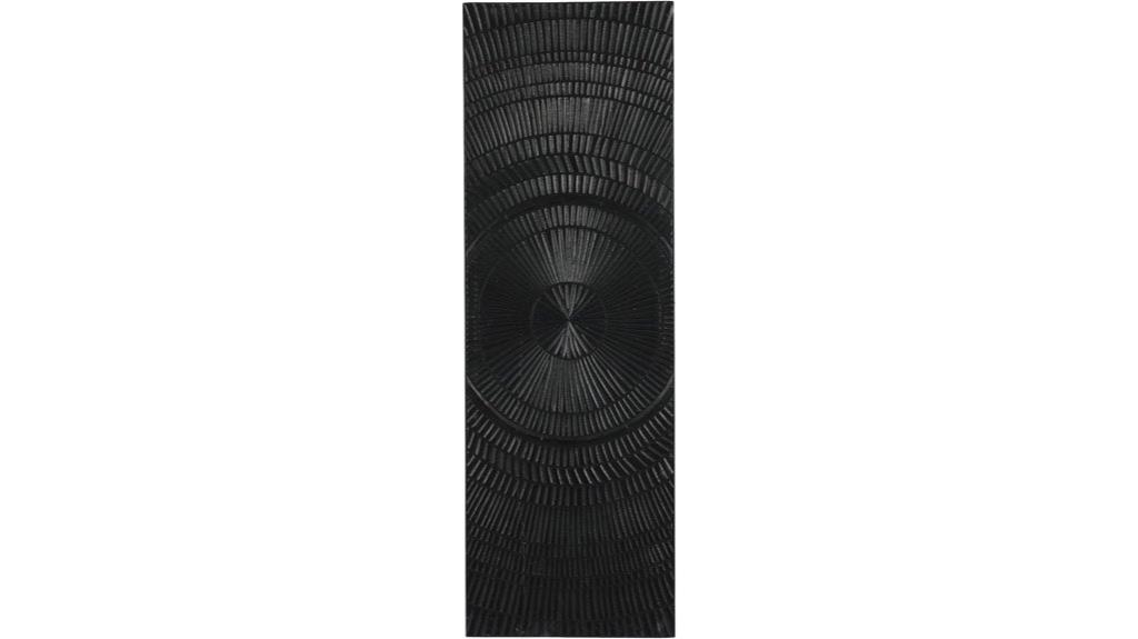 wooden geometric wall sculpture