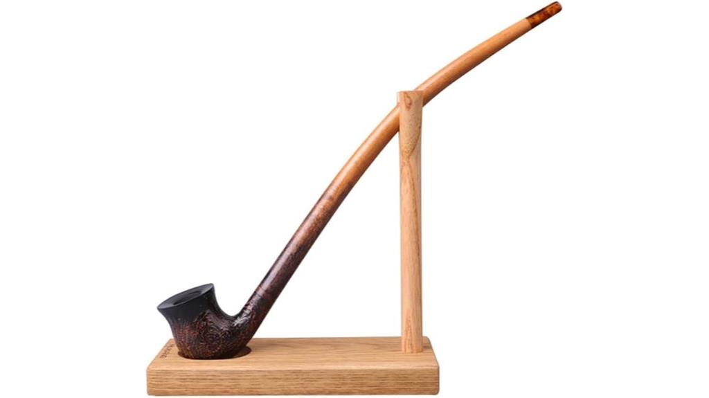wooden long pipe holder
