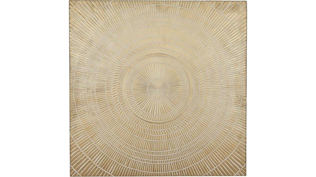 wooden radial starburst decor