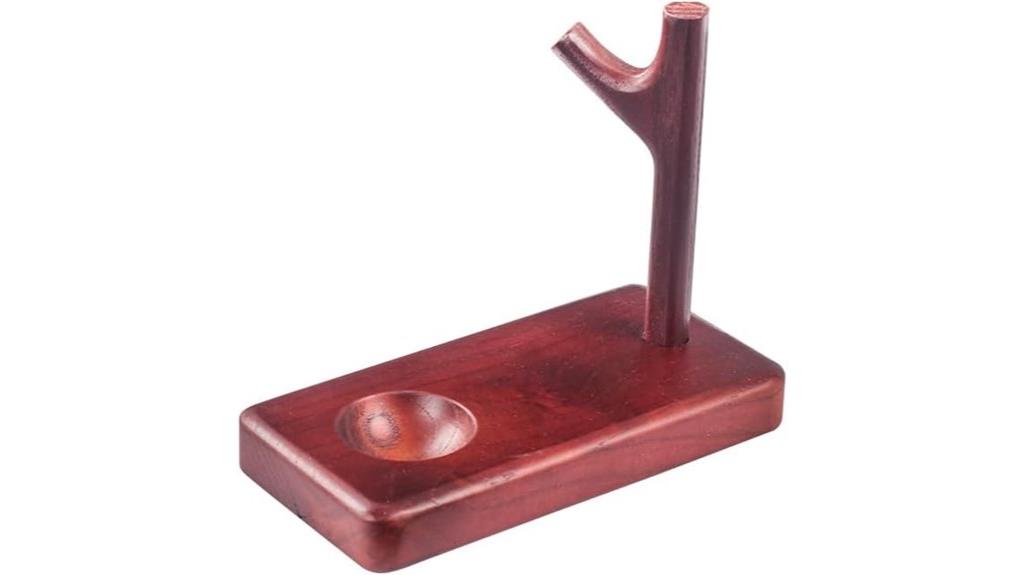 wooden tobacco pipe stand
