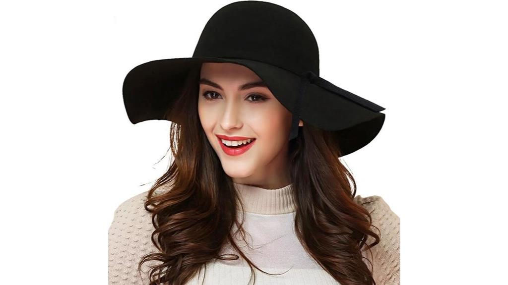 wool wide brim fedora