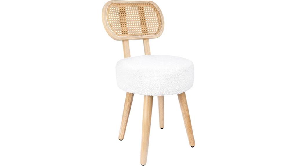 woven rattan dining chair