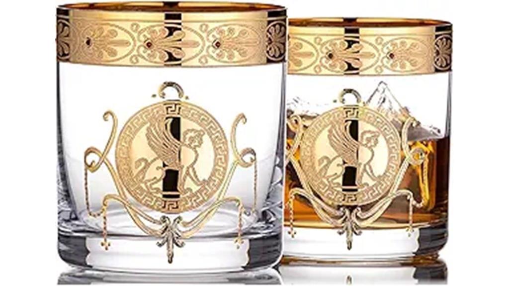elegant whiskey glasses set