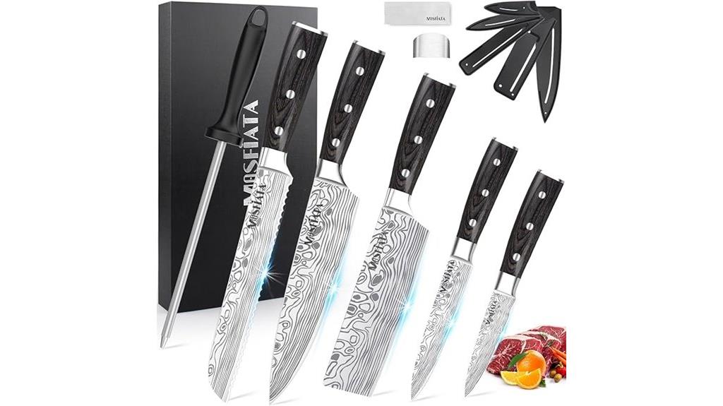 five piece knife set