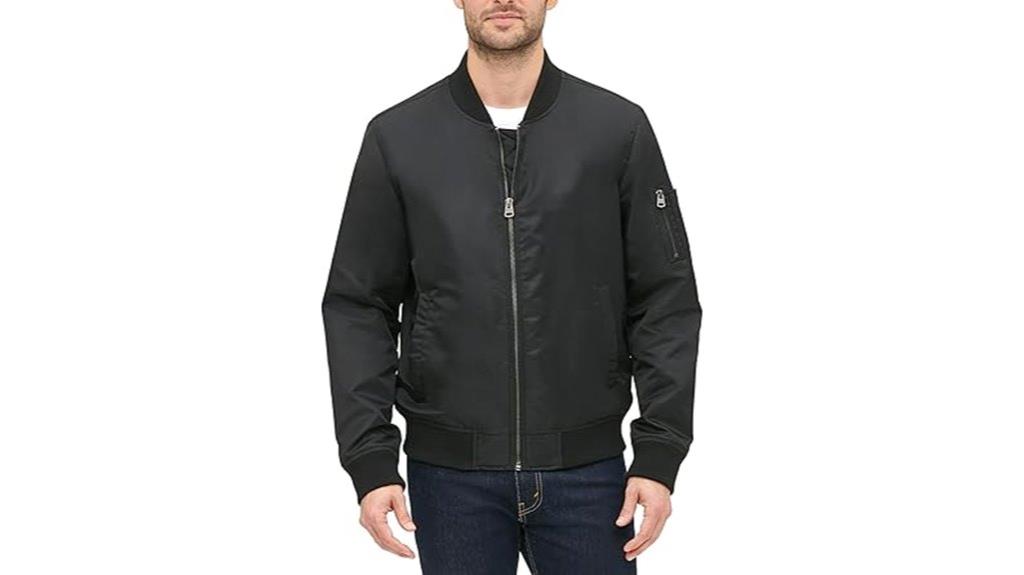 men s satin bomber jacket