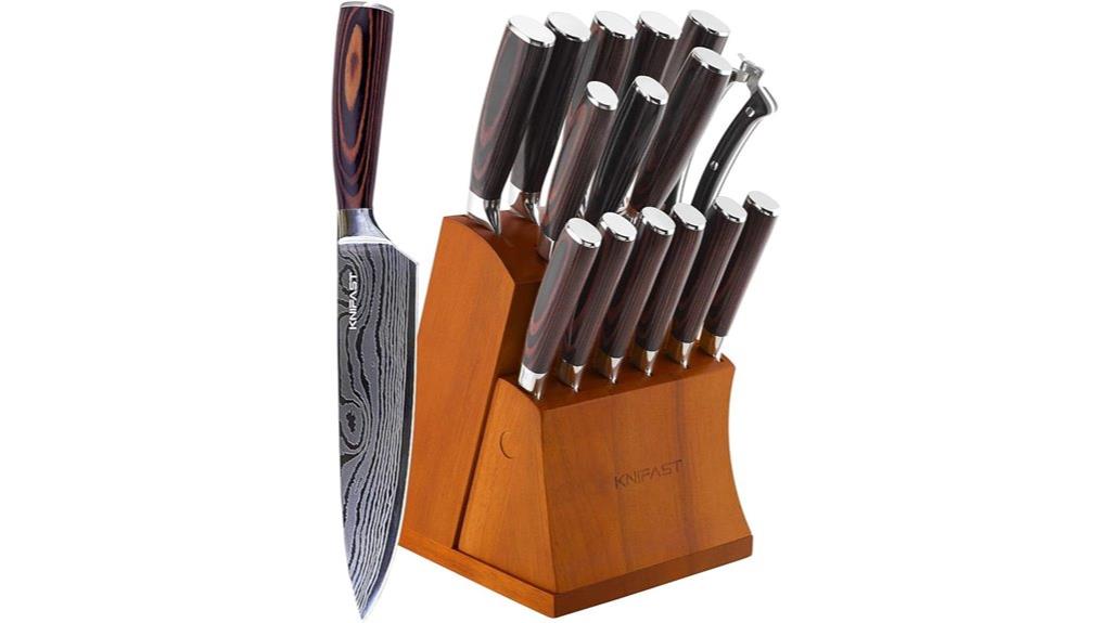 sixteen piece knife set