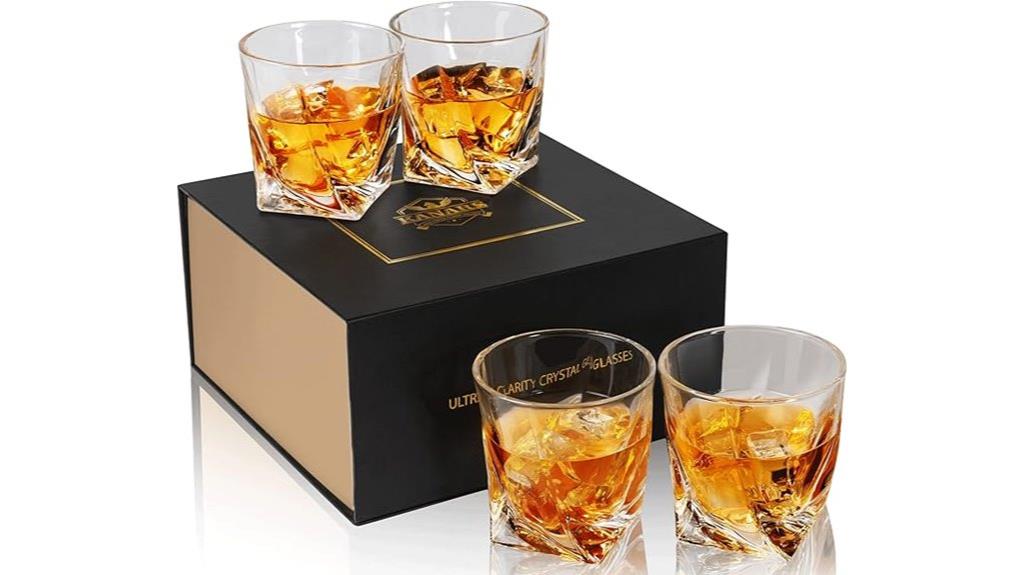 whiskey glasses gift set